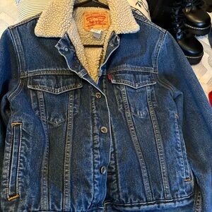 Levi's Denim Jacket with Cream Sherpa Lining